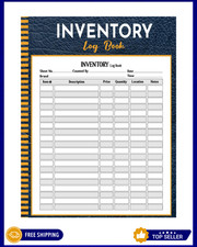 Inventory Log Book: Simple Inventory Log Book For Small Business