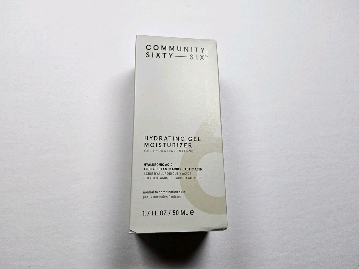 Community Sixty Six Hydrating Gel Moisturizer Hyaluronic 1.7 oz