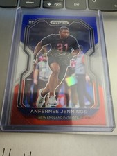 2020 Prizm Red White Blue Prizm #371 - Anfernee Jennings - New England Patriots