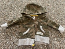 Carter's Boys Zip Up Camo Hoodie 3M