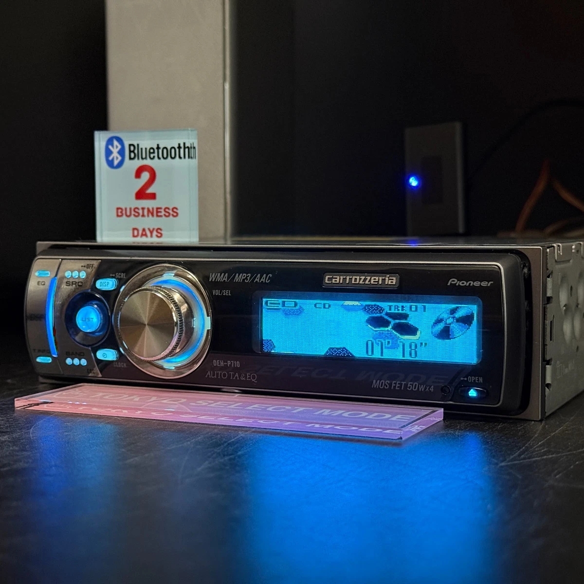 Pioneer Carrozzeria DEH-P710 Car Audio Added Bluetooth 1DIN JDM