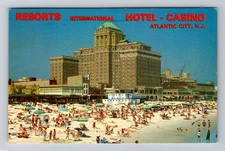 Atlantic City, NJ-New Jersey, Resorts International Hotel Vintage c1984 Postcard