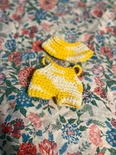 lububu outfit (overalls and hat) crochet