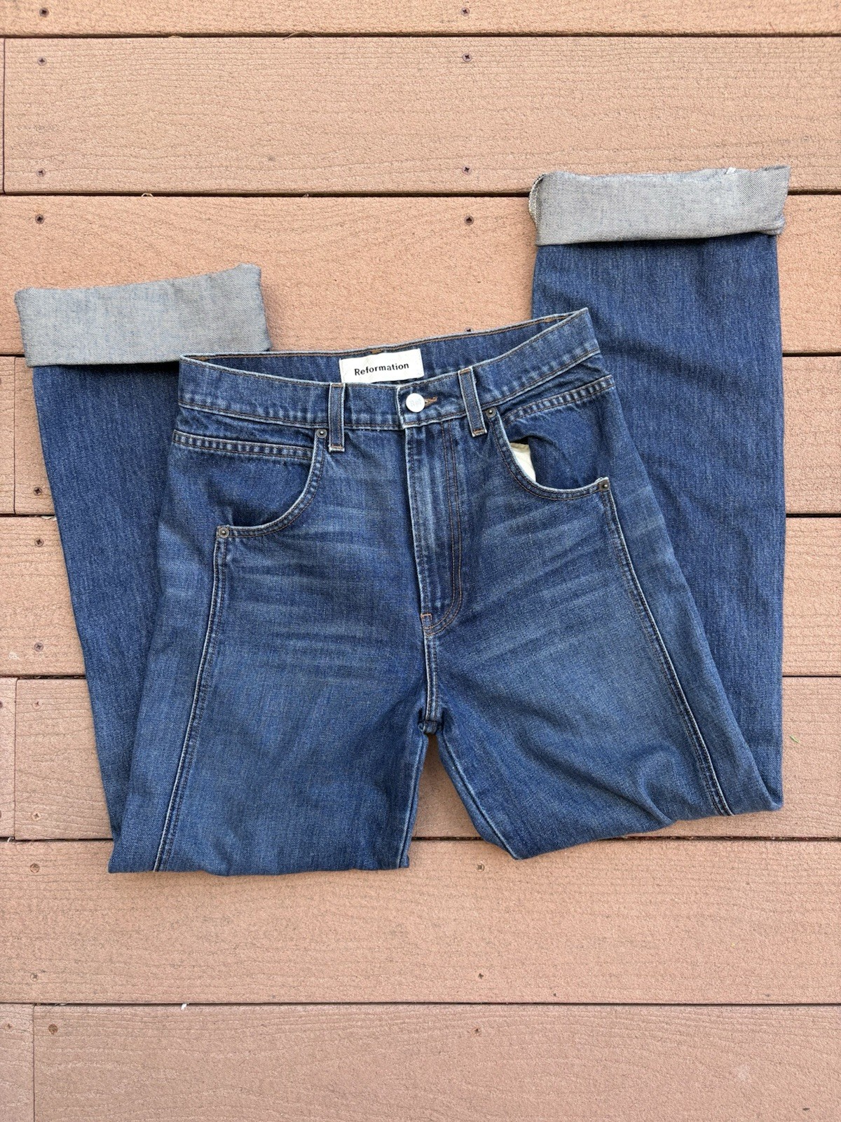 Reformation Women's Jeans High Rise Blue Jeans Size 27