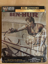 Ben-Hur Limited Edition Steelbook OOP 4K UHD Blu-ray Digital Download MINT