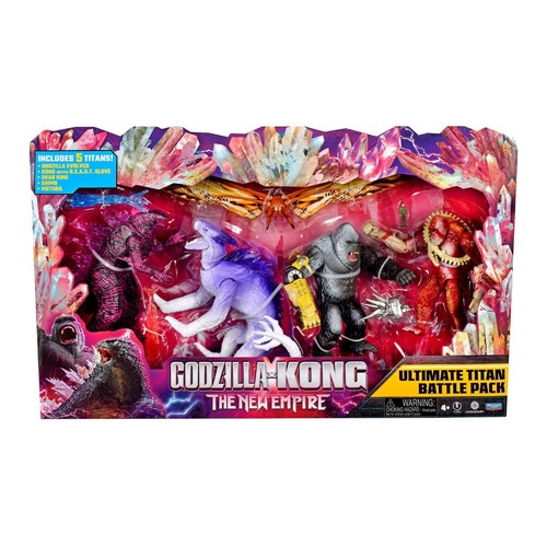 Playmates Godzilla x Kong The New Empire Ultimate Titan Battle Pack, Rare 🆕 - 第 2/6 張圖片