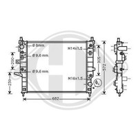 1X KüHler MotorküHlung Diederichs DCM2382 Diederichs Climate FüR Mercedes Benz