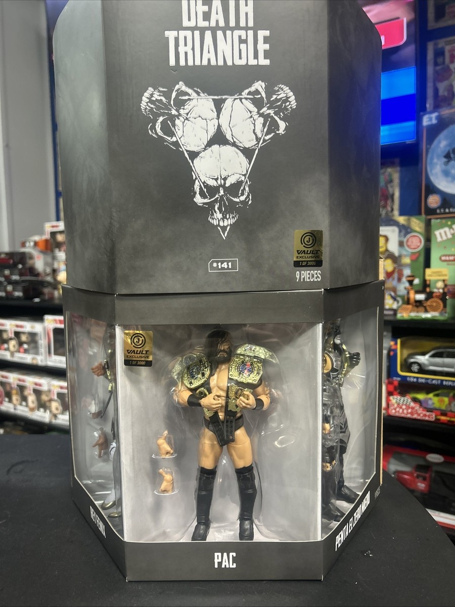 AEW Death Triangle 3-Pack Pac, Rey Fenix, Penta Jazwares Vault 1