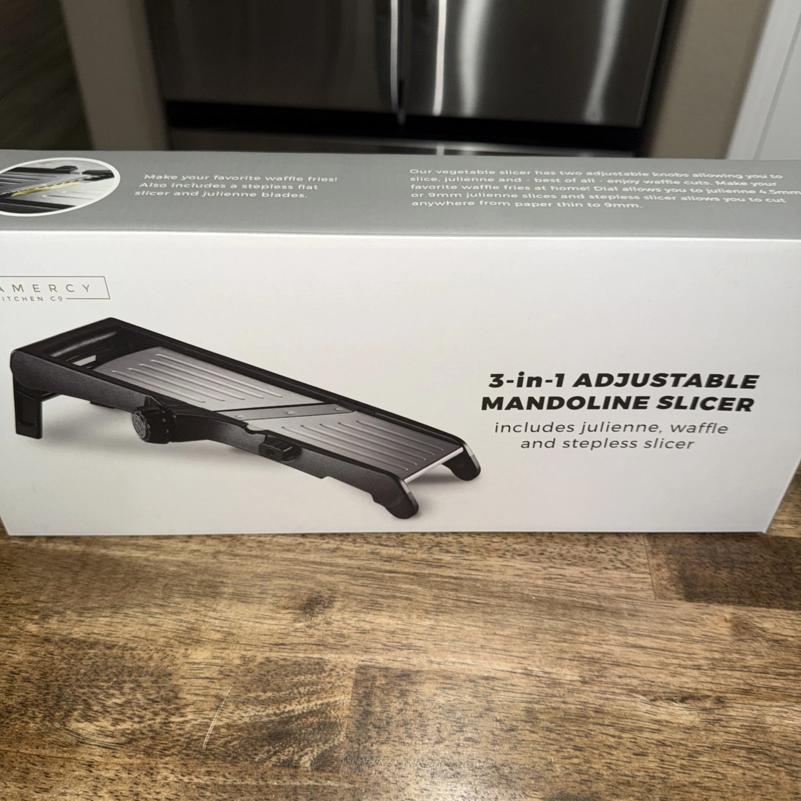 Gramercy Kitchen Stainless Steel Adjustable Vegetable Mandoline Food Slicer
