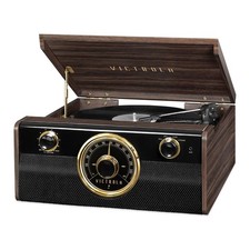 Victrola Bluetooth Record Belt Driven Turntable Built-In Speakers Am/Fm Radio