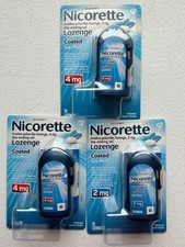 Nicorette Lozenge 4mg/2mg Coated Ice Mint 60CT 3x20 Free Shipping