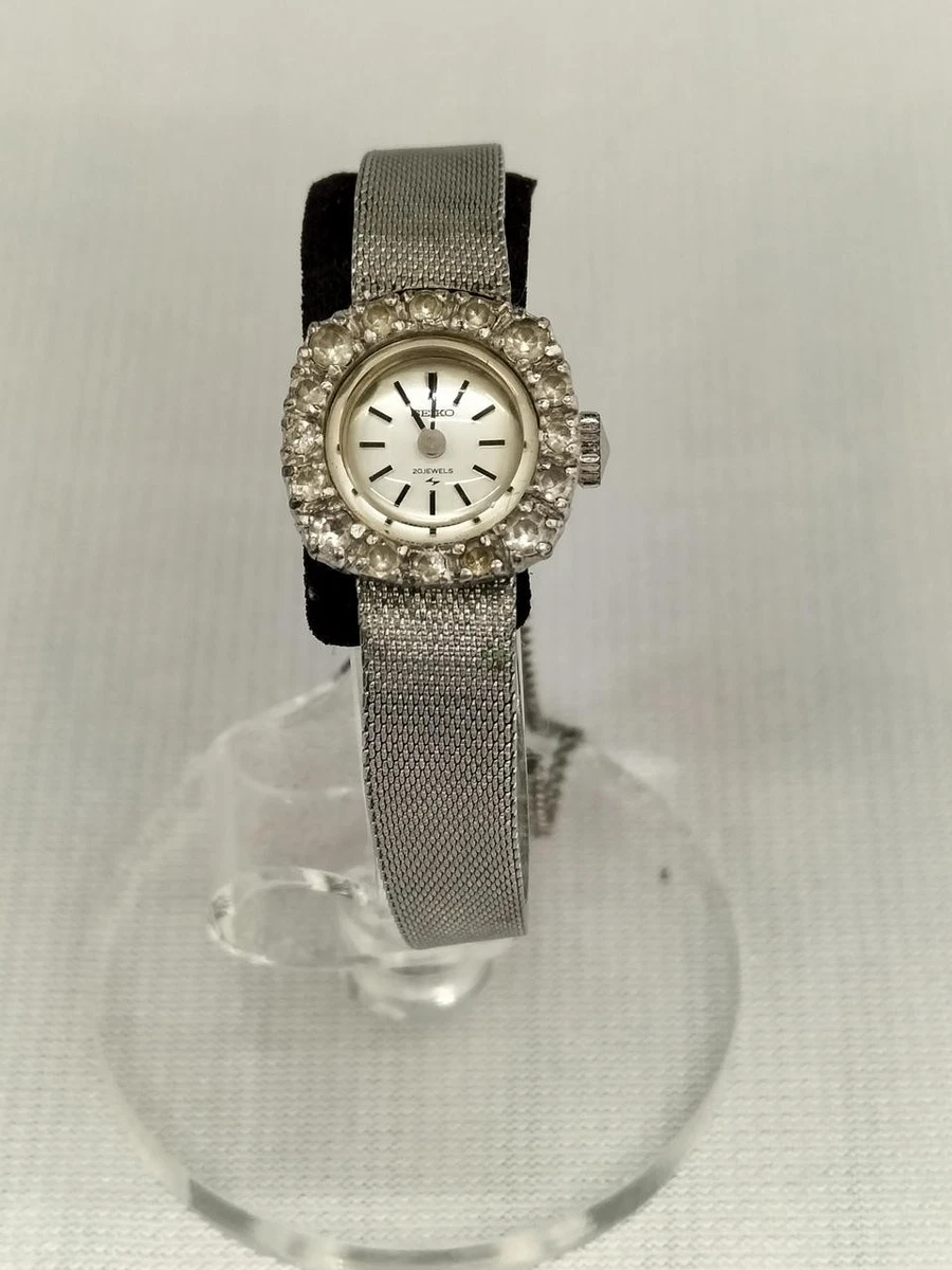 VTG 1960s Seiko Calendial Kooilseiko Wind Up 2107-0140 Ladies Watch 22mm -Repair Preços baixos em Relógios de pulso feminino Seiko Brass Caso  main image 4