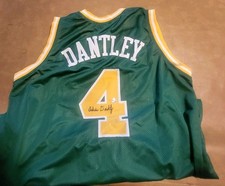 MAILLOT SIGNÉ ADRIAN DANTLEY UTAH JAZZ HOF 2008,ROY 77 VERT JSA/COA