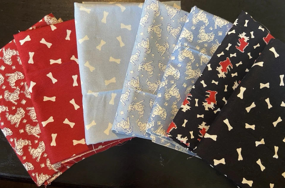 Pampered Pooch By Chloe’s Closet For Moda. Bundle Of 6 OOP Fat Quarters - Image 2 of 3