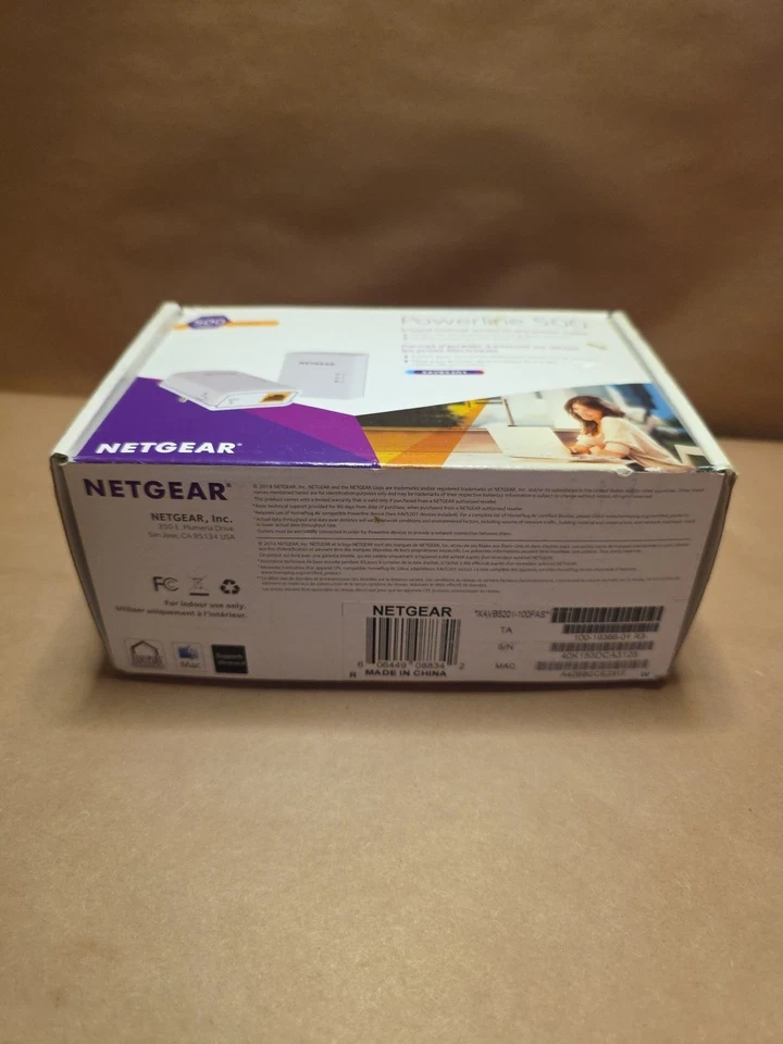 Netgear Powerline 500 1-Port Starter Kit XAVB5201 NEW Open Box! - Image 2 of 4