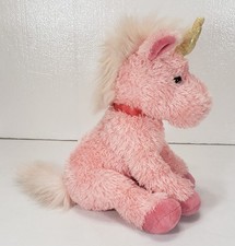 Pink UNICORN Plush Toy LUKY by Russ Berrie, 15"