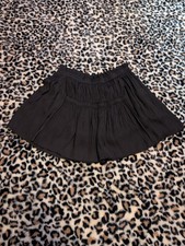 Isabel Marant Etoile Naomi Solid Black Smocked Skirt Womens Size 36 US 4