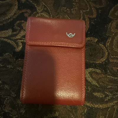 Golden Head Brown Folding Wallet for Women w/ Logo, Credit Card Feature