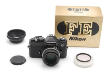 [NEAR MINT Box] Nikon FE Black 35mm SLR Film Camera Ai 50mm f1.8 Lens From JAPAN