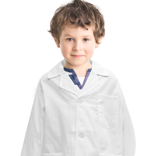 Children's Lab Coat Lovely Scientist Toddler White Coats for Kids - Picture 9 of 12