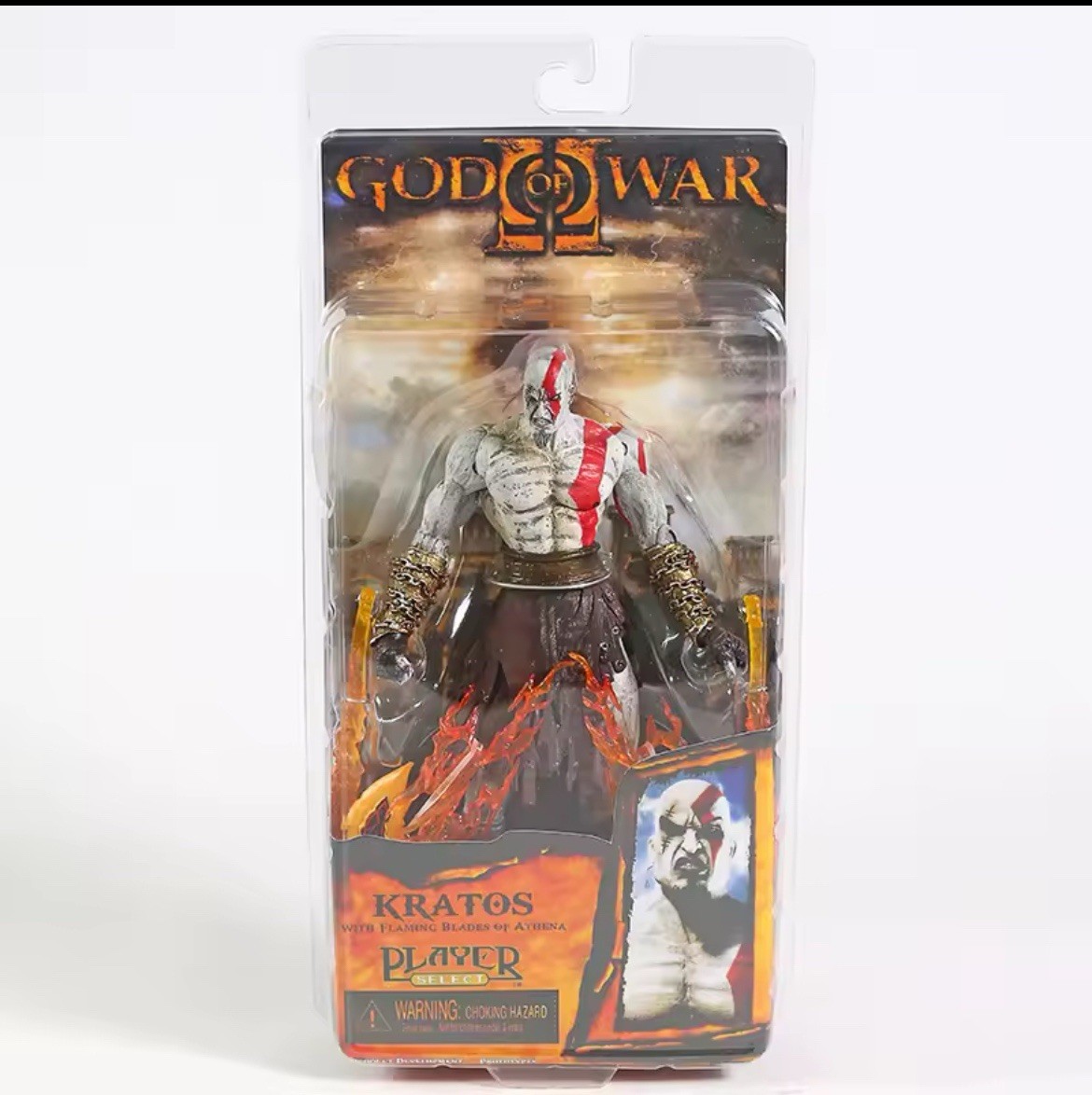 God of War 2 II Kratos Flaming Blades Action Figure