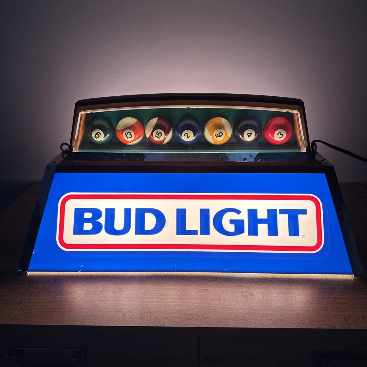 Budweiser Billiard Light In Collectible Budweiser Signs & Tins for
