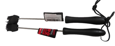 Expert Grill Black BBQ Basting Brush Silicone Bristles Head Material x2