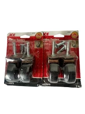New ACE Hardware Rubber Casters (4) Sealed - 2" Size