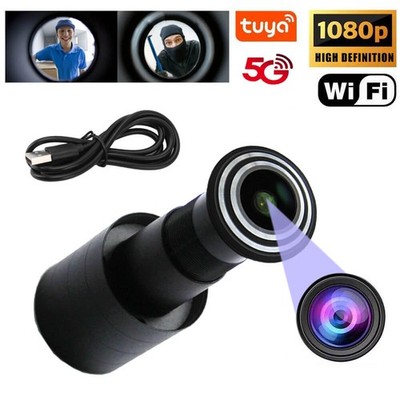 180° Wide Angle Lens Tuya WIFI 2.4G/5G Smart Peephole Camera Two-way Voice