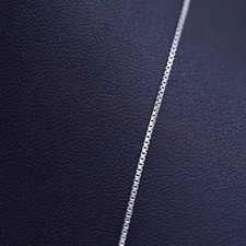 30  1mm, vintage Italian sterling silver 925 box chain necklace