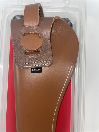 Allen Size 04 Red Mesa Leather Hip Holster for Single Action 7.5" Revolver Right - Picture 6 of 10