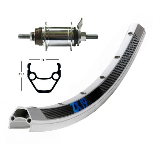 Hinterrad 36 Loch Nabendynamo 28x1.75 WINORA ZX 19 SHIMANO DH 3N80 QR 109 MM (62 - Bild 1 von 2