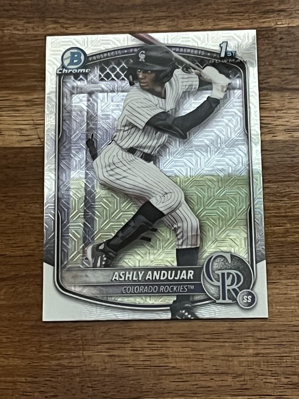 2025 Bowman - Chrome Prospects Ashly Andujar #BCP-20 Mojo Refractor (RC)