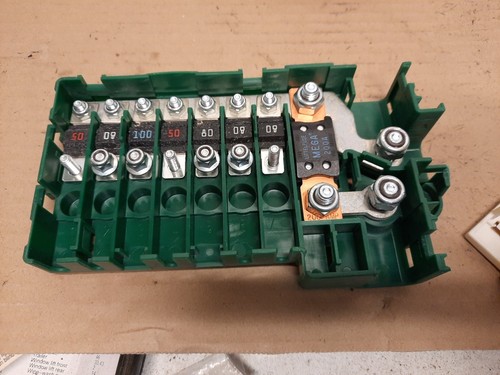 BMW E38 E39 E53 Rear Trunk Power Distribution Fuse Box Panel with Fuses, 8387541 - Picture 4 of 6