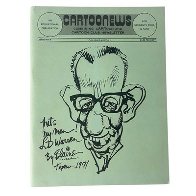 Cartoonews Newsletter Issue No. 6 That's My Man LD Warren by Blaine VG