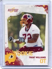 2010 Score - TRENT WILLIAMS - Rookie Card #399 - WASHINGTON REDSKINS
