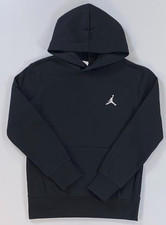 Boy's Youth Nike Jordan Black Chest Logo Hoodie