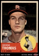 1963 Topps #98 George Thomas Angels 3 - VG