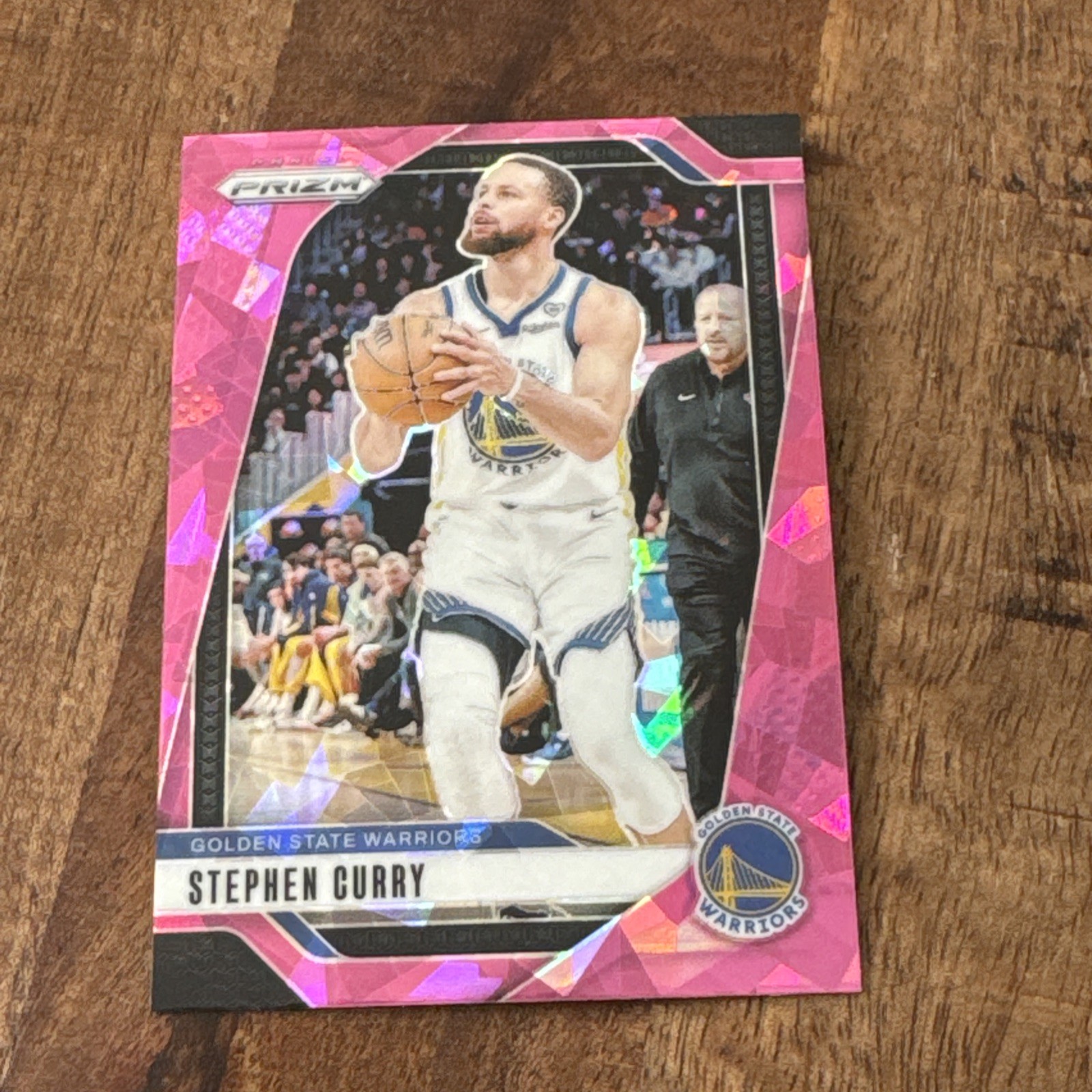 Stephen Curry 2024-25 Panini Prizm Pink Cracked Ice Prizm #134
