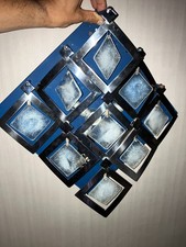 Luminaire applique murale vintage SAMPA DESING 1970 métal,verre jamais utilisée