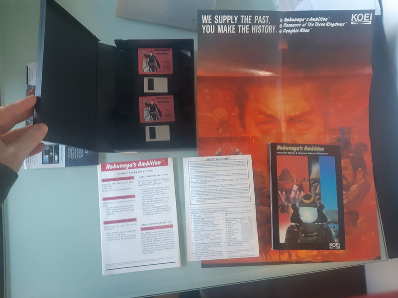Nobunaga's Ambition - Commodore Amiga  -  Complete - In beautiful condition