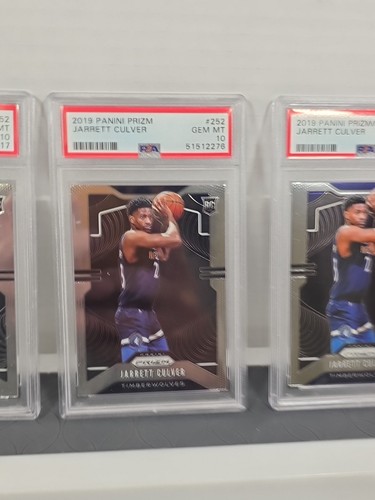 Lot 3 JARRETT CULVER 2019-20 Panini Prizm 252 RC Rookie PSA 10 GEM MINT - Picture 3 of 7