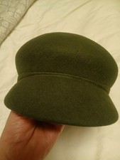 100 OLIVE GREEN WOOL WOMENSCAP
