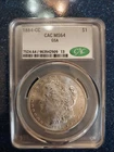 1884 CC GSA Hoard Carson City Morgan Silver Dollar CACG MS 64 CAC (Rev TONED!)
