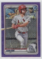 2020 Bowman Chrome Prospects Mega Box Purple Mojo Refractor Dylan Carlson 0af5
