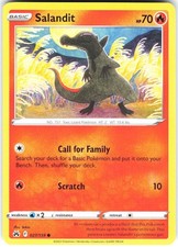 Salandit 027/159 Common Crown Zenith Pokemon Near Mint