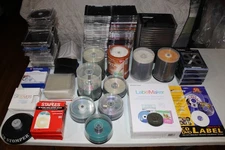 500 BLANK CD-R & DVD-R & RELATED MEDIA & CASES & LABELS !!!!!!!!!!!!!!!!!!!!!!!!