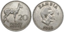 Zambia Twenty 20 Ngwee 1968-1988 - Various Years