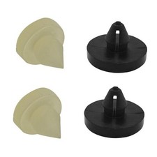 4PCS Brake Pedal Stop Pad, Rubber Brake Light Switch Stopper, Car Clutch Pedal
