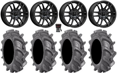 MSA Fang 18'' Wheels Black 33'' BKT AT 171 Tires Polaris RZR